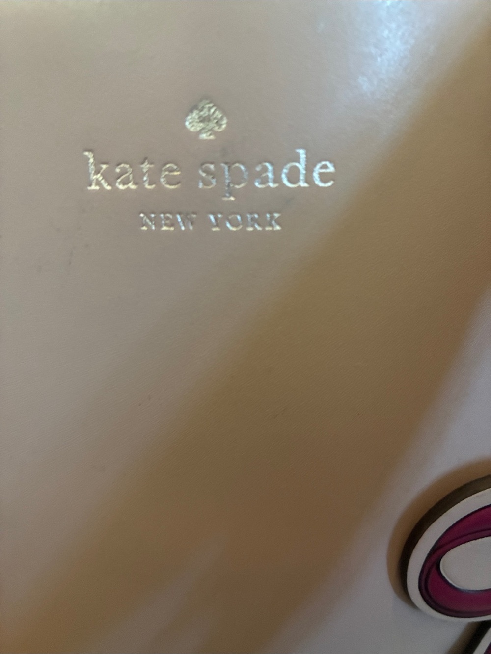 kate spade Dusty Pink Leather Tote with Bow Charm - Picture 6 of 6